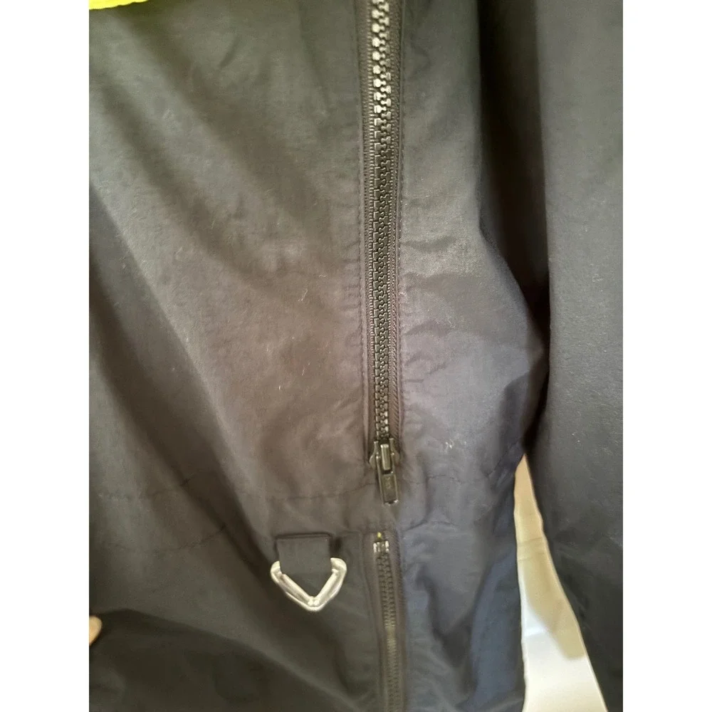 Vintage Cold‎ Storage Black Neon Windbreaker Jacket Unisex M could fit large